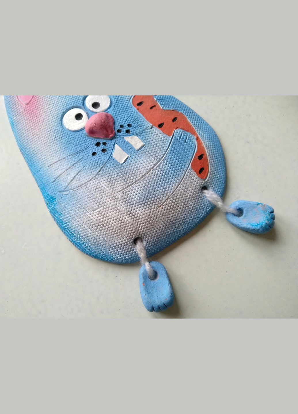 Керамічне настінне панно «Зайчик з морквинкою» Коти&Ангели (315049155)