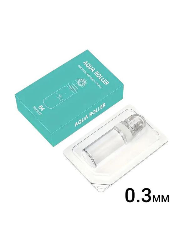 Дерма-ролик массажёр для лица с микроголками 0,3 мм и резервуаром для сыворотки Kimiko (336928239)