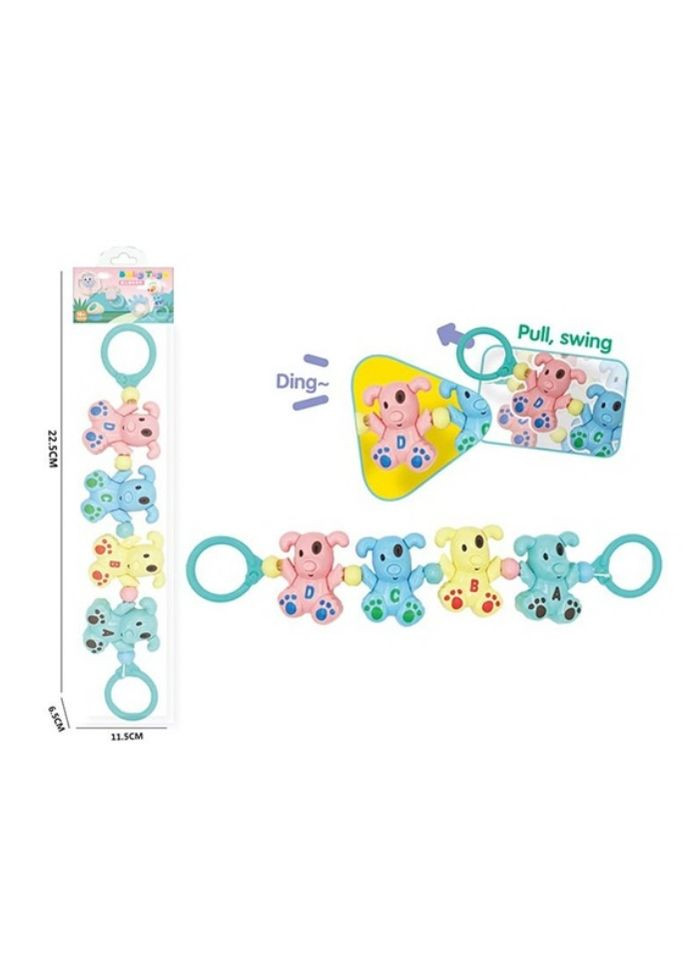 Брязкальце на коляску YQ101/YQ102, в пакеті 11,5*22,5*6,5см (6973573250018) Песики Вид 1 No Brand (325221458)