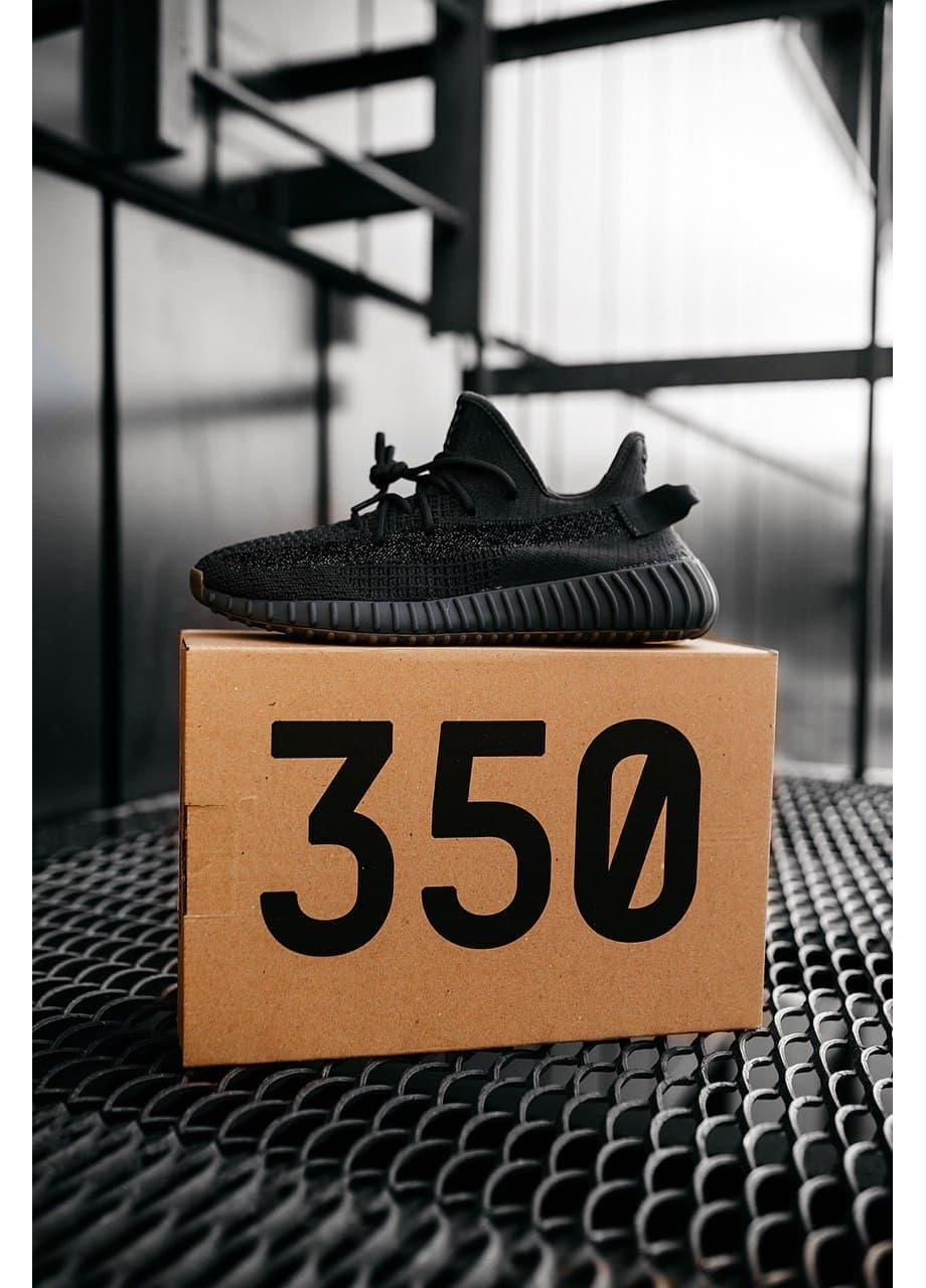 КРОСІВКИ ЖІНОЧІ ADIDAS YEEZY BOOST 350 BLACK CINDER АДІДАС ІЗІ БУСТ No Brand чорні демісезони (368887889)