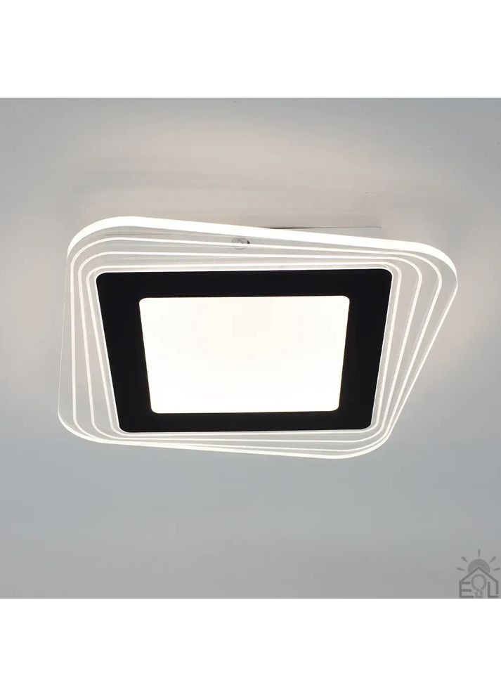 Світильник керований світлодіодний PLAZA S 30 Вт 290х290х45 мм Чорний ESLLSE (365651645)