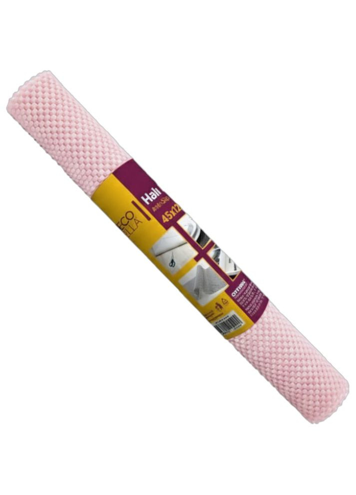 Протиковзкий килимок для ванної кімнати DecoBella 45x125 см гума, білий 25120 No Brand (303136913)