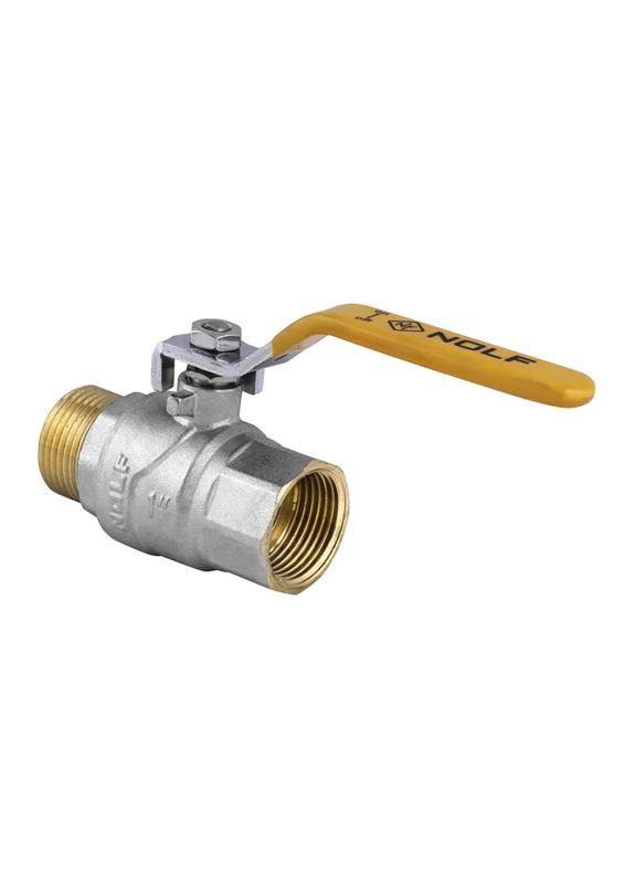 Кран кульовий NF.622 - 1" FM ГШВ YELLOW, ручка "важіль" жовта (NF2938) NOLF (322005950)