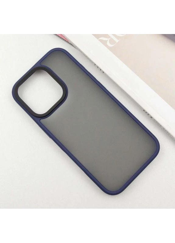Чохол TPU+PC Metal Buttons для Apple iPhone 16 Pro Max (6.9") Темно синій Epik (373255448)