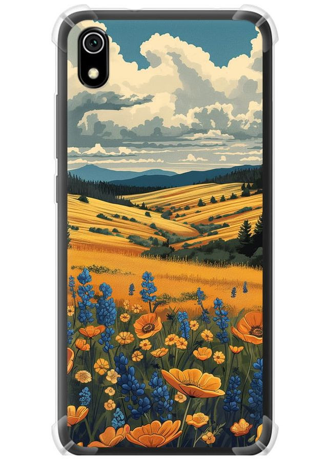 Силикон с усиленными углами чехол 'Украинское поле' для Endorphone Xiaomi Redmi 7A (288577923)