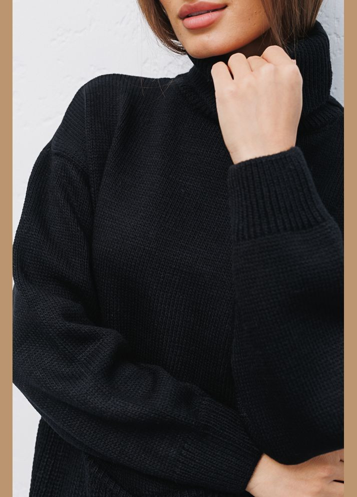 Чорний демісезонний жіночий светр Arjen