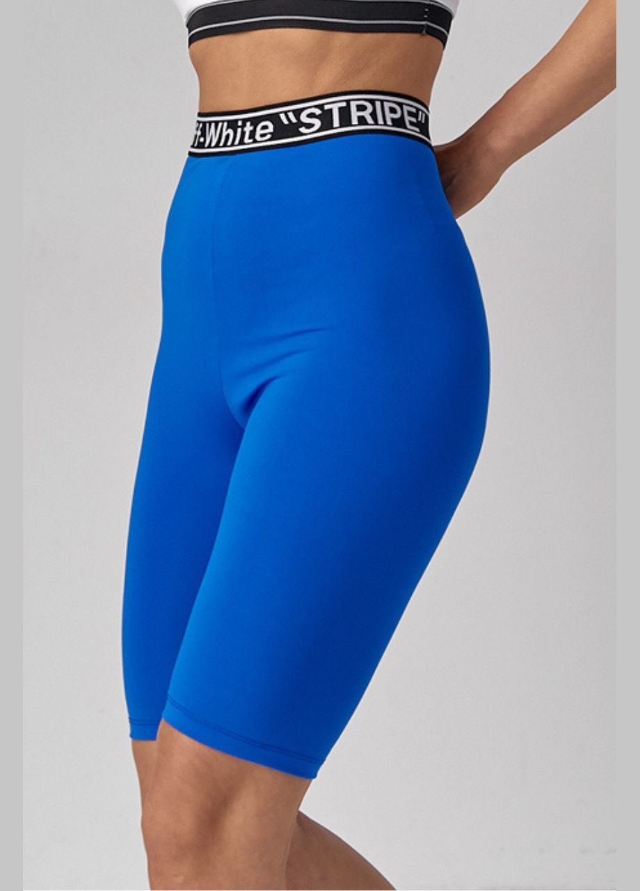 Велосипедные шорты женские с высокой талией - синий Lurex (293293038)