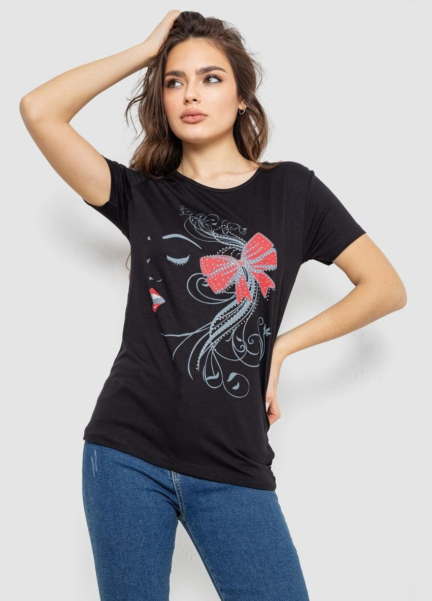 Футболка жіноча з принтом Ager 244R503 - (319359628)