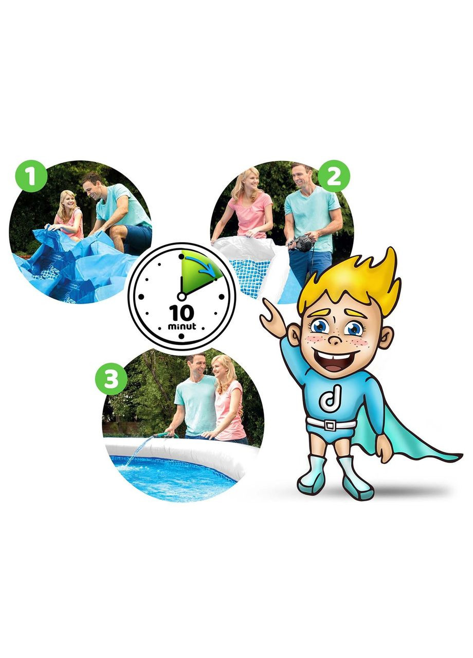 Надувной бассейн 57448, 244 x 61 см. Bestway (365242961)