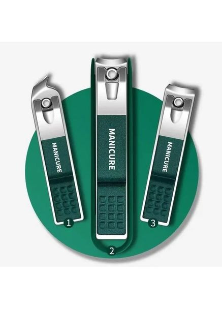 Манікюрний набір для догляду за нігтями 4в1 щипці кусачки для кутикули та пилочка з нержавіючої сталі No Brand (361669626)