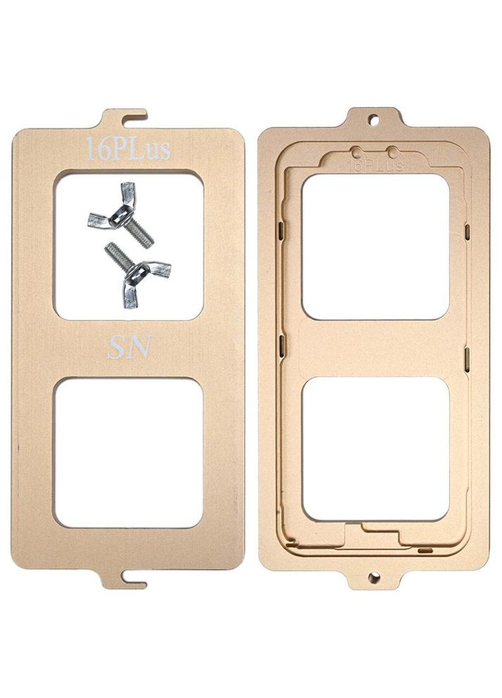 Комплект форм для склеивания рамки с дисплеем /алюминий/ для iPhone 16 Plus MaYuan (331155908)