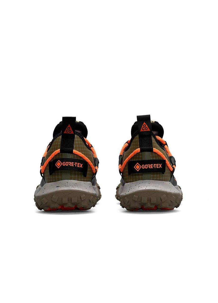 Оливковые (хаки) демисезонные кроссовки мужские, вьетнам Nike Acg Mountain Fly Low Khaki Orange