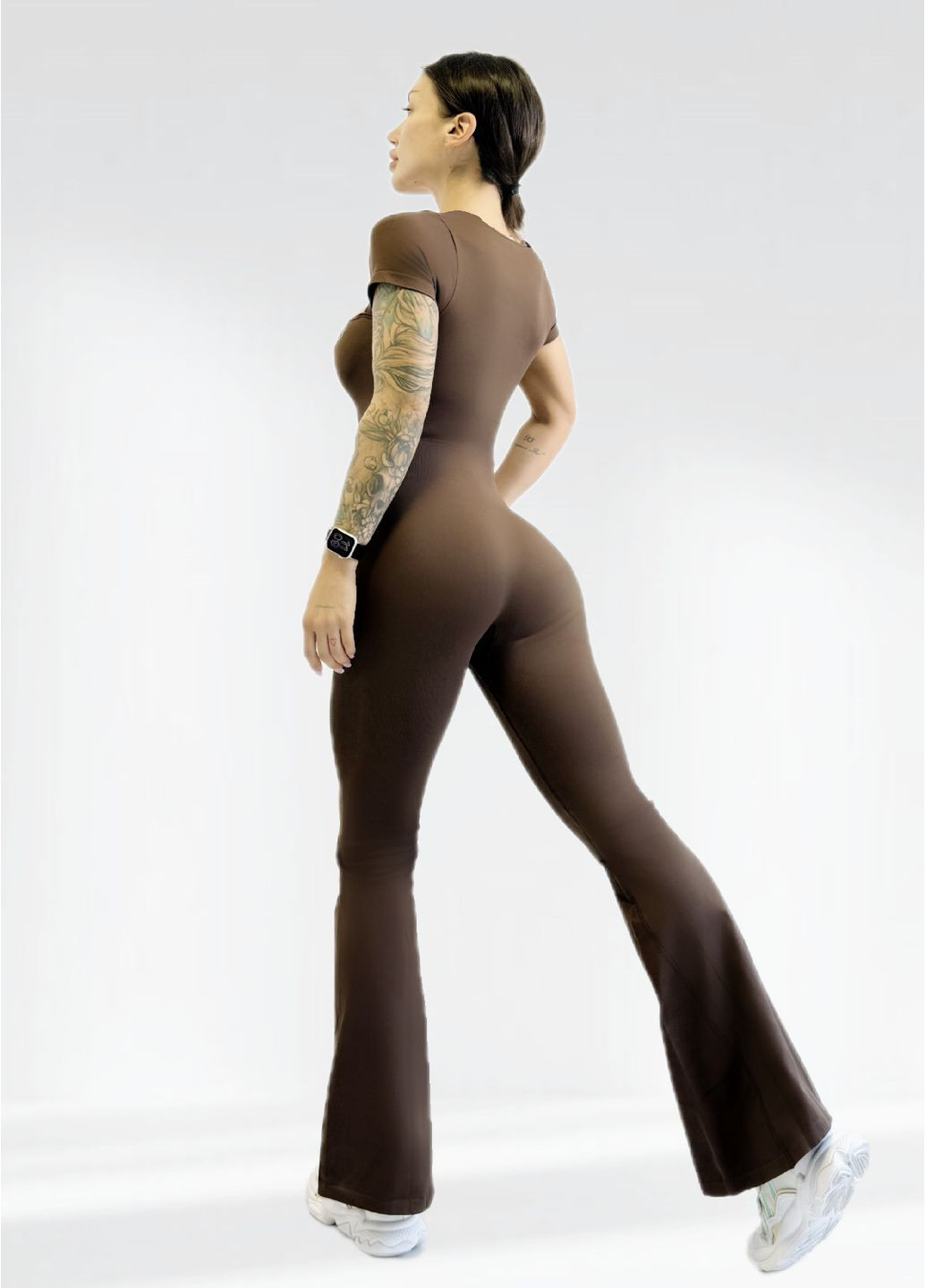 Спортивный комбинезон женский LILAFIT комбинезон-брюки коричневый спортивный нейлон