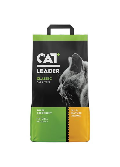 Наполнитель для кошачьего туалета Classic with Wild Nature Минеральный впитывающий 5 кг 5 л (5200357801328) Cat Leader (288576330)