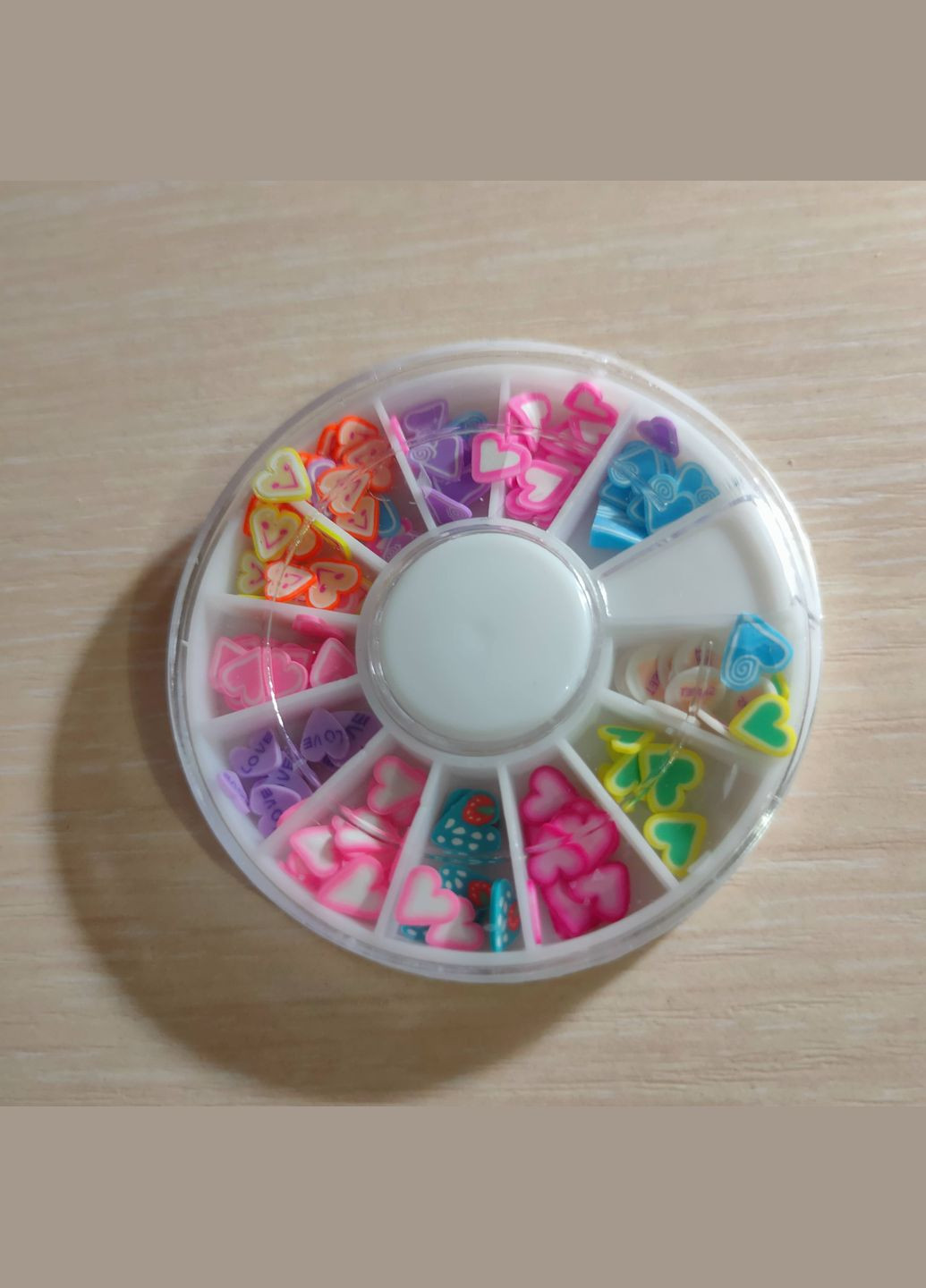 Набор фимо нарезки сердечки в карусельке No Brand (316089634)