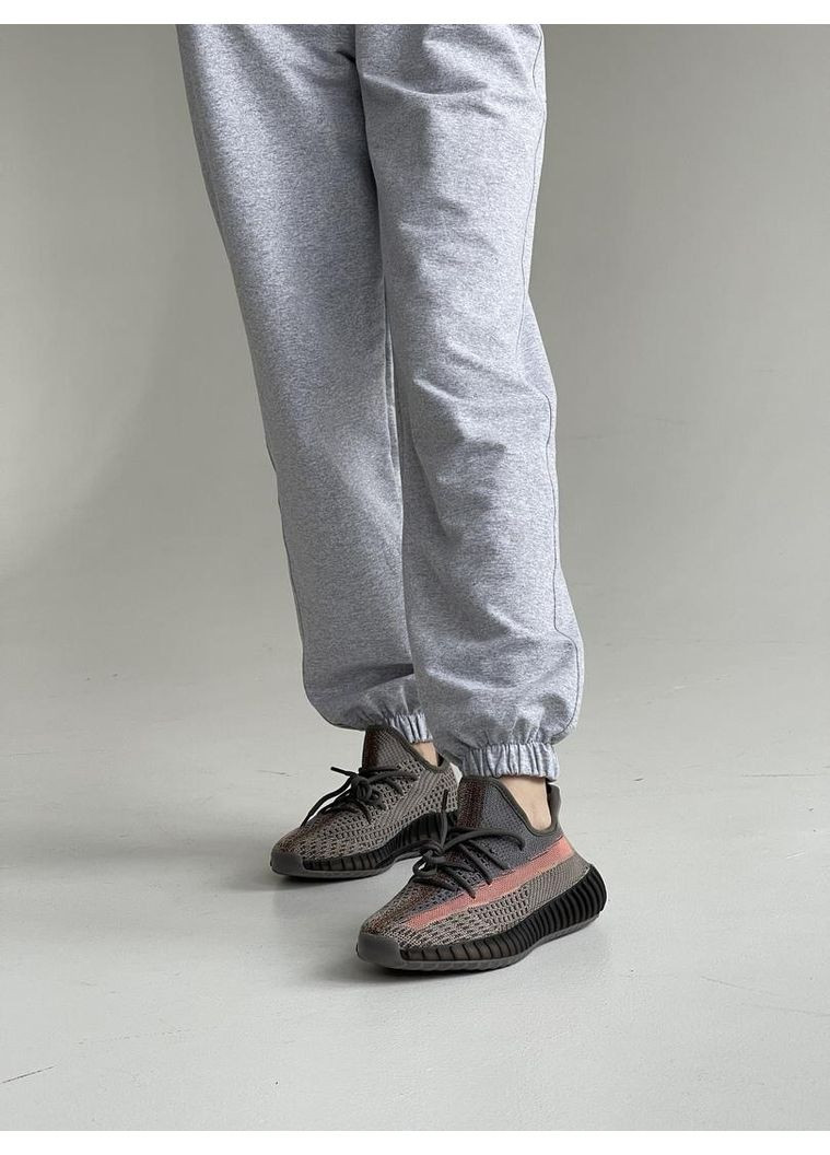 КРОССОВКИ ЖЕНСКИЕ ADIDAS YEEZY BOOST 350 V2 ASH STONE АДИДАС ИЗИ БУСТ No Brand серые демисезоны (369389664)