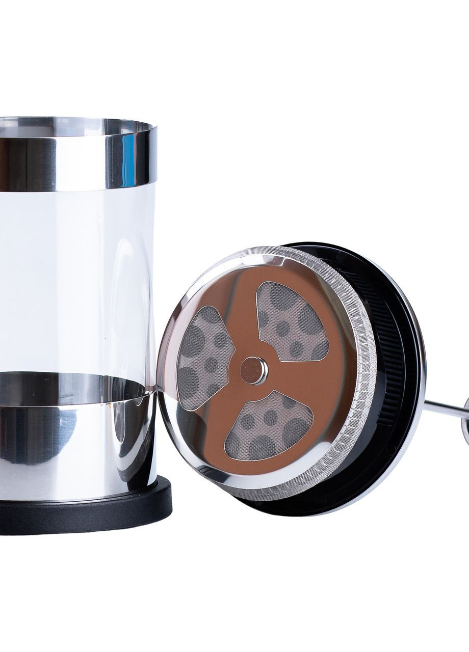 Заварник для чаю з френч пресом скляний 1л HP33541 TS Kitchen (351431936)