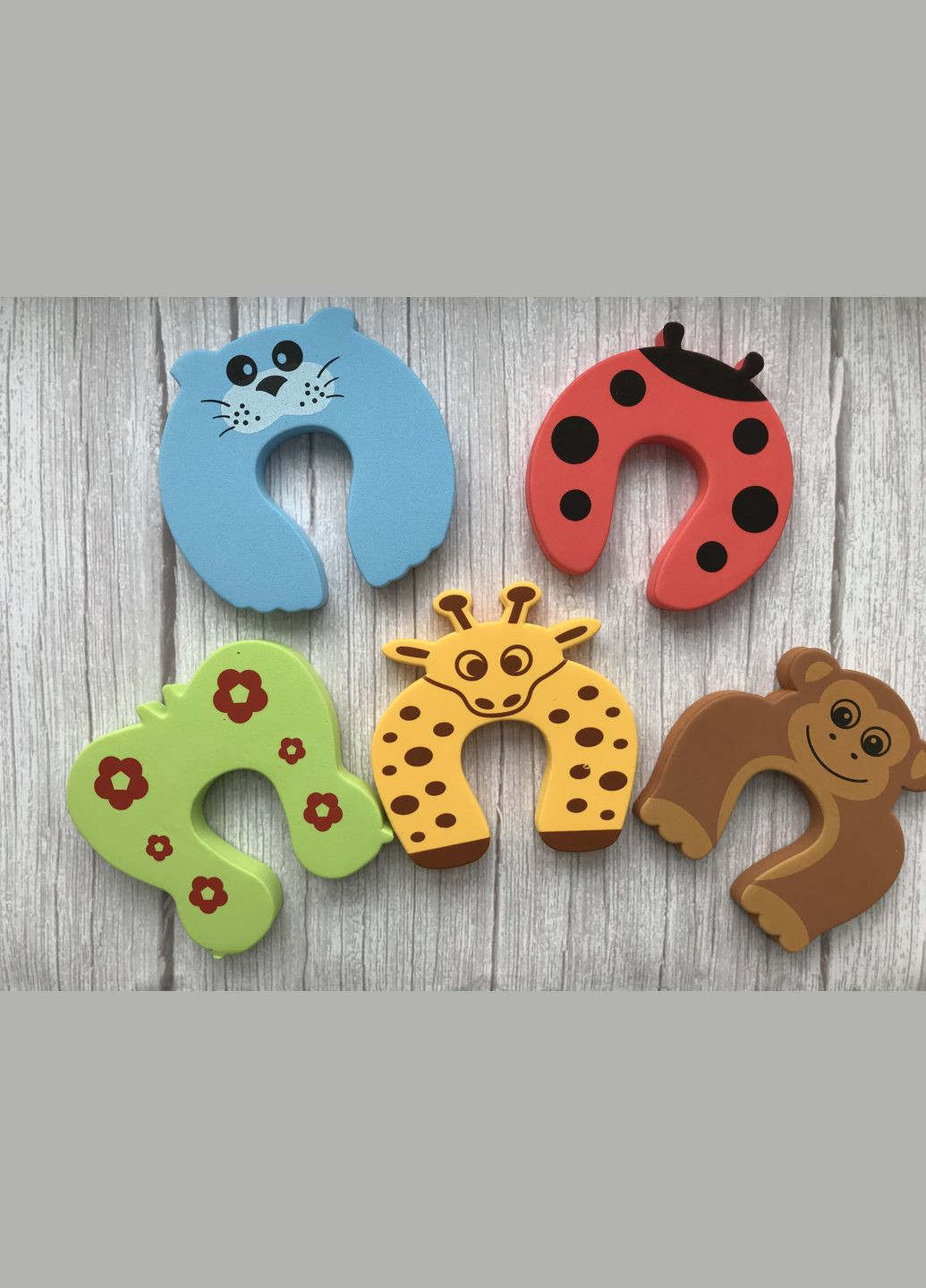 Блокатор для дверей Стопор на двері, 5 шт, 10 см. х 10 см. х 1,3 см LELUNO (313286824)