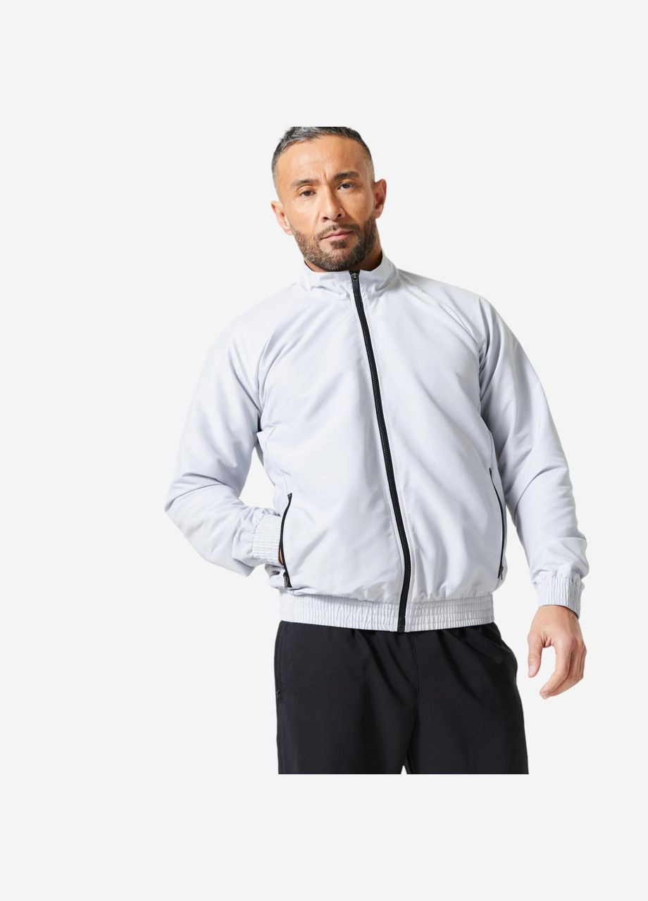 Серая демисезонная куртка мужская серая. Domyos