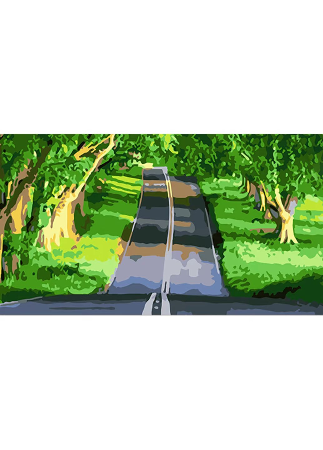 Набір для розпису по номерах Дорога в тіні дерев WW196 shop (4823113871406) Strateg (333931373)