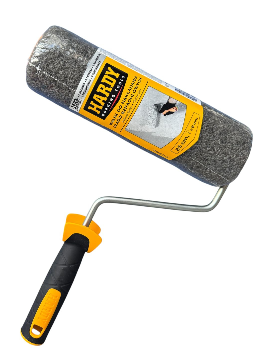 Валик для шпаклівки 25 см з ручкою 2 підшипника нейлоновий (арт. 0111-994825) Hardy (360880321)