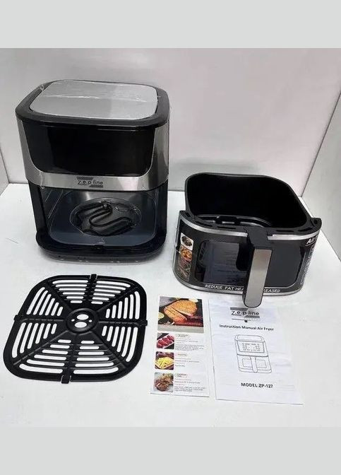 Аэрофритюрница безмасляная ZP-127 на 12л электрический аэрогриль с сенсорным управлением 4000Вт Zepline (322445534)