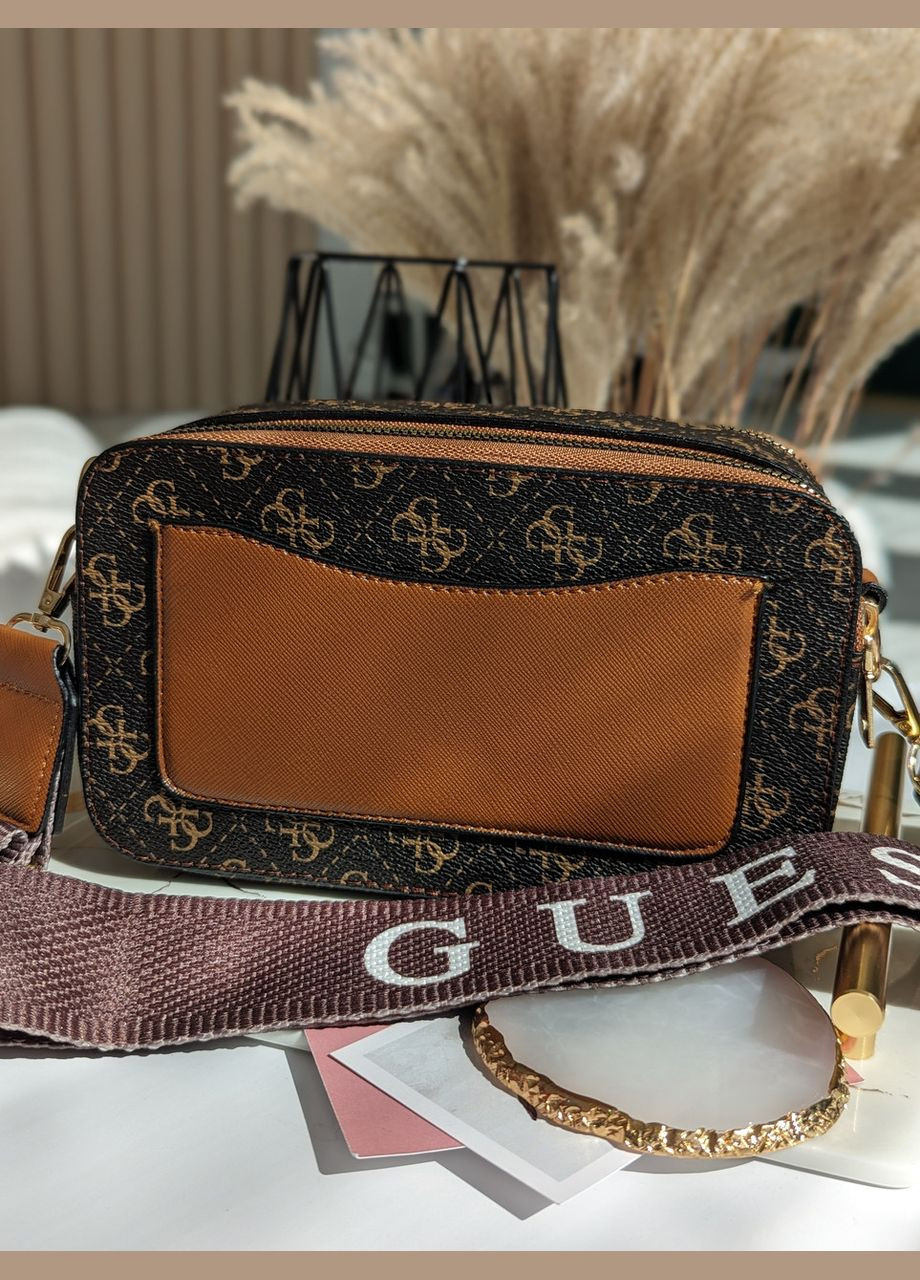 Сумка женская коричневая кросс-боди No Brand (322464557)