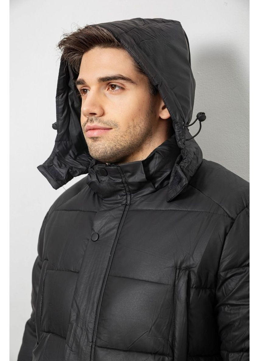 Чорна демісезонна куртка чоловіча зимова подовжена Sport Line