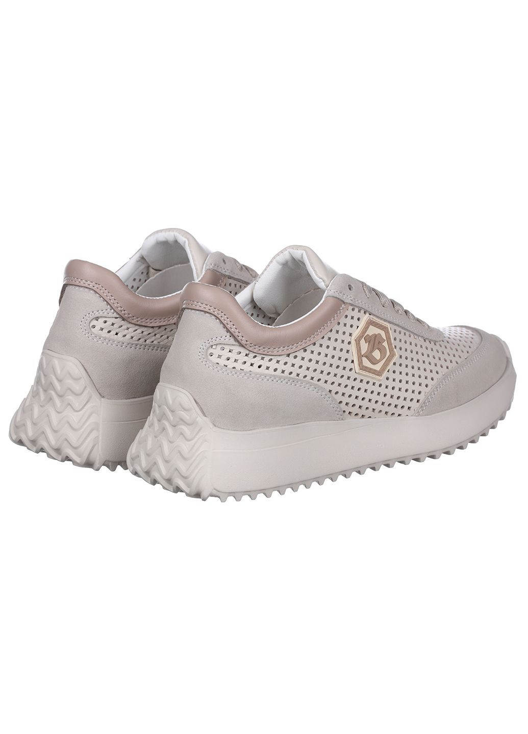 Жіночі кросівки зі шкіри повсякденні Best Vak бежеві демісезони (282952243)