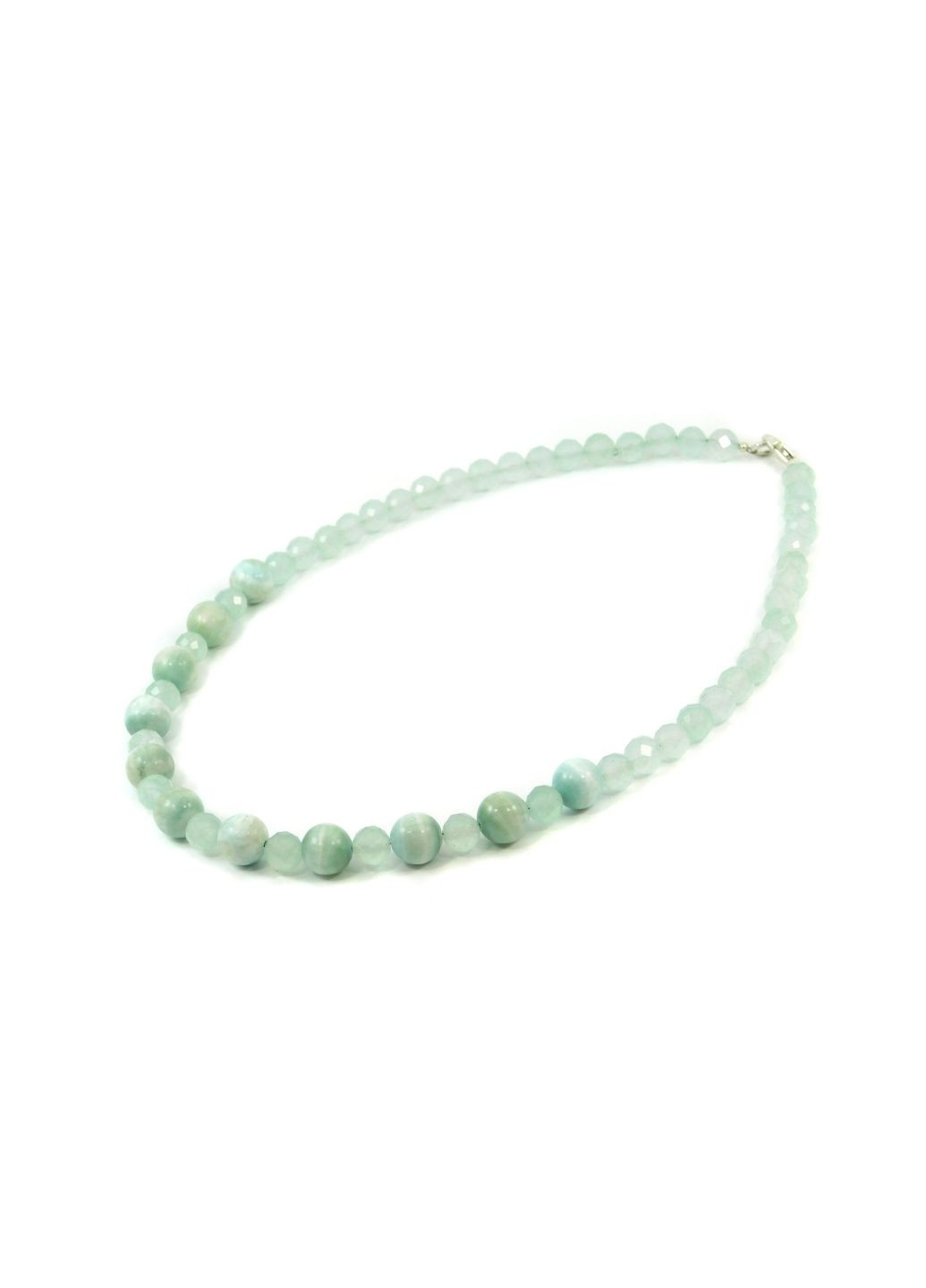 Бусы "Ангелия" Ларимар, Кварц, серебро Fursa fashion (322315961)