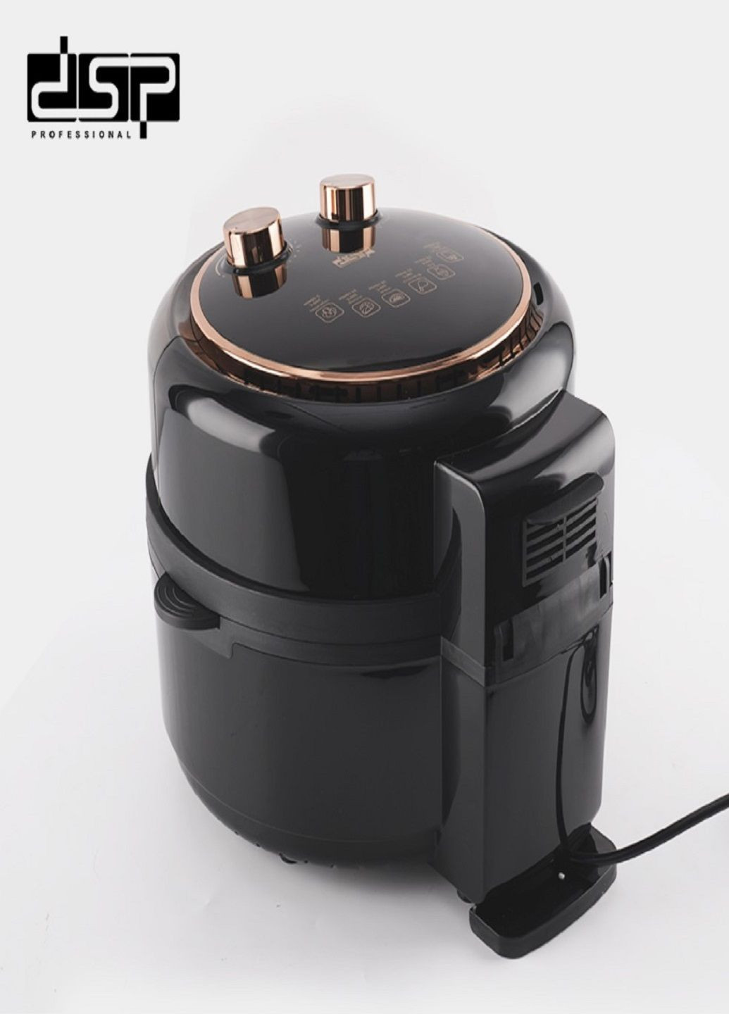 Аерогриль універсальний 2122 аерофрітюрниця безмасляна для приготування без олії, 5,5л Чорна DSP (282927864)