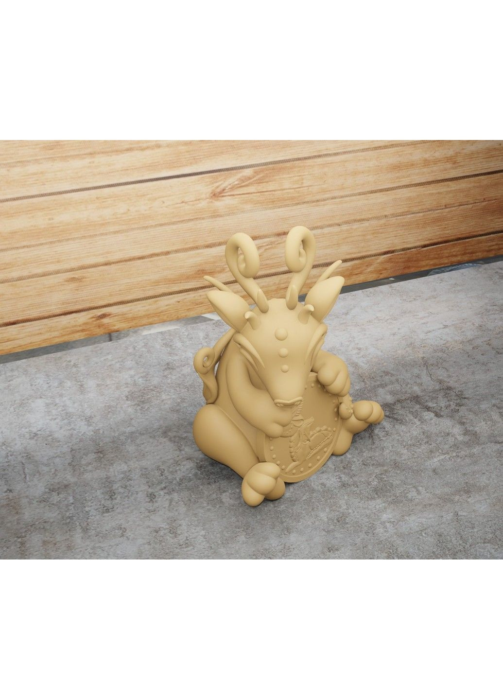 Статуэтка дракона с монетой – символ 2024 года. ЗаСвіт (280940557)