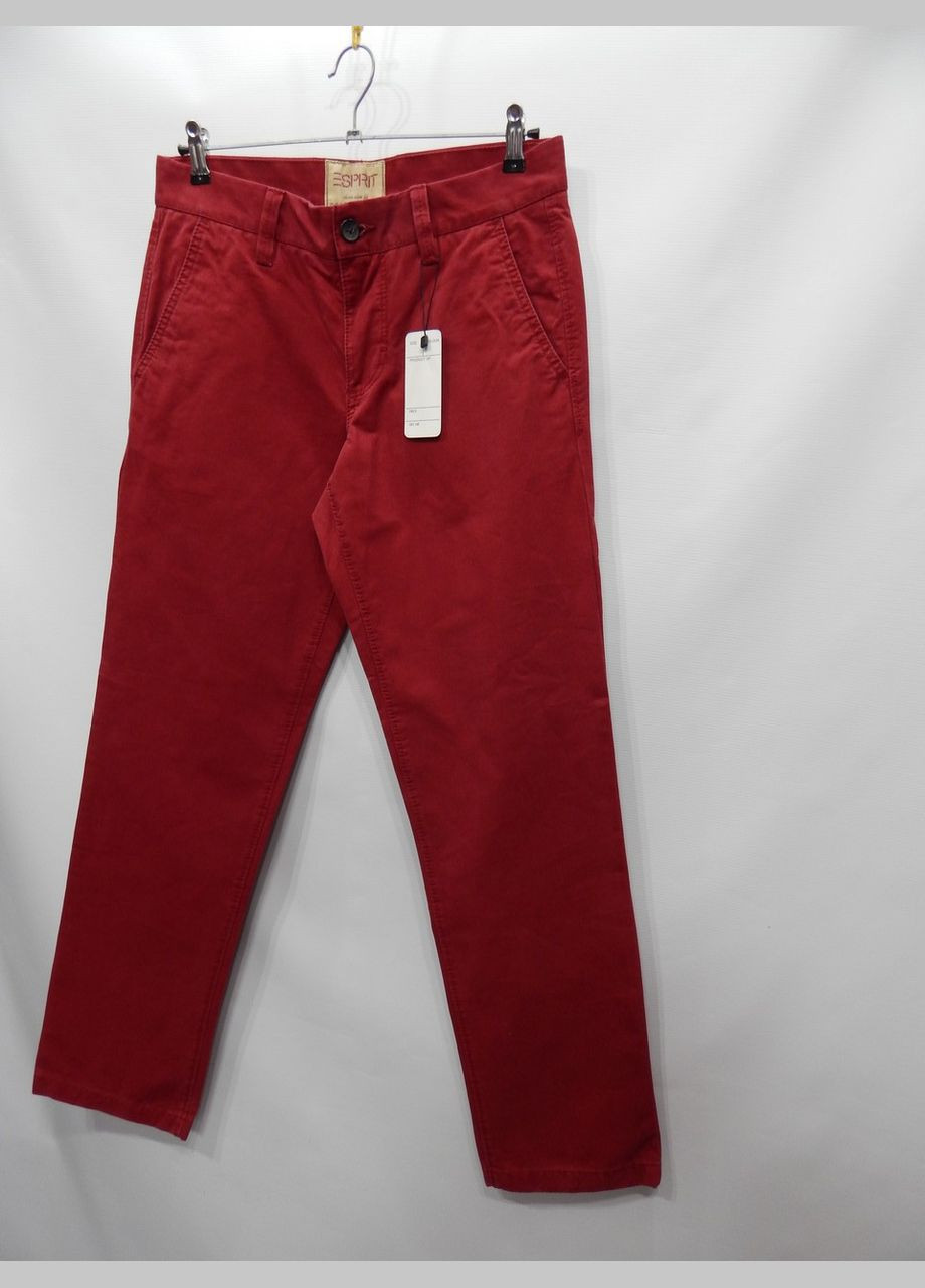 Бордовые повседневный демисезонные брюки Esprit