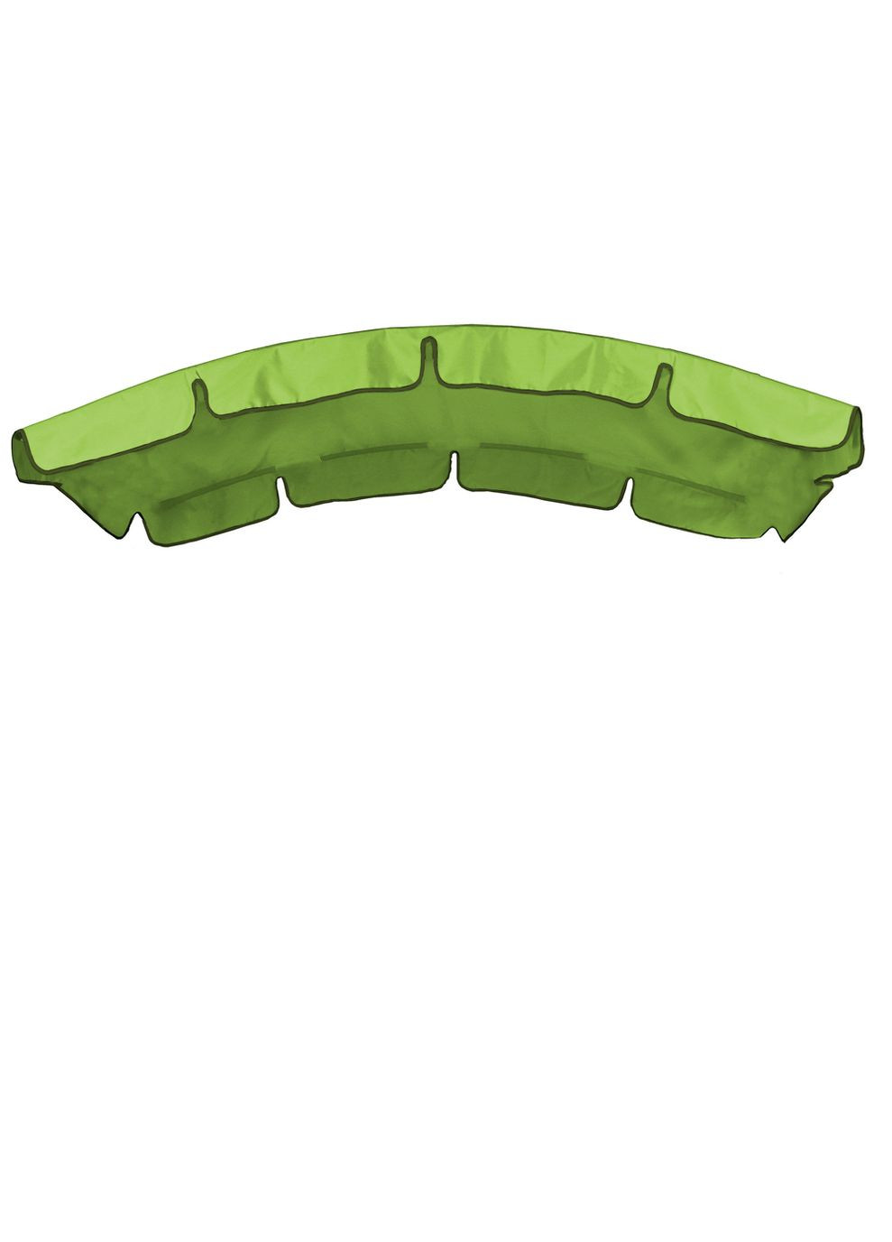 Тент (дах) для гойдалки з округлим дахом 120x210 салатовий eGarden (279784290)