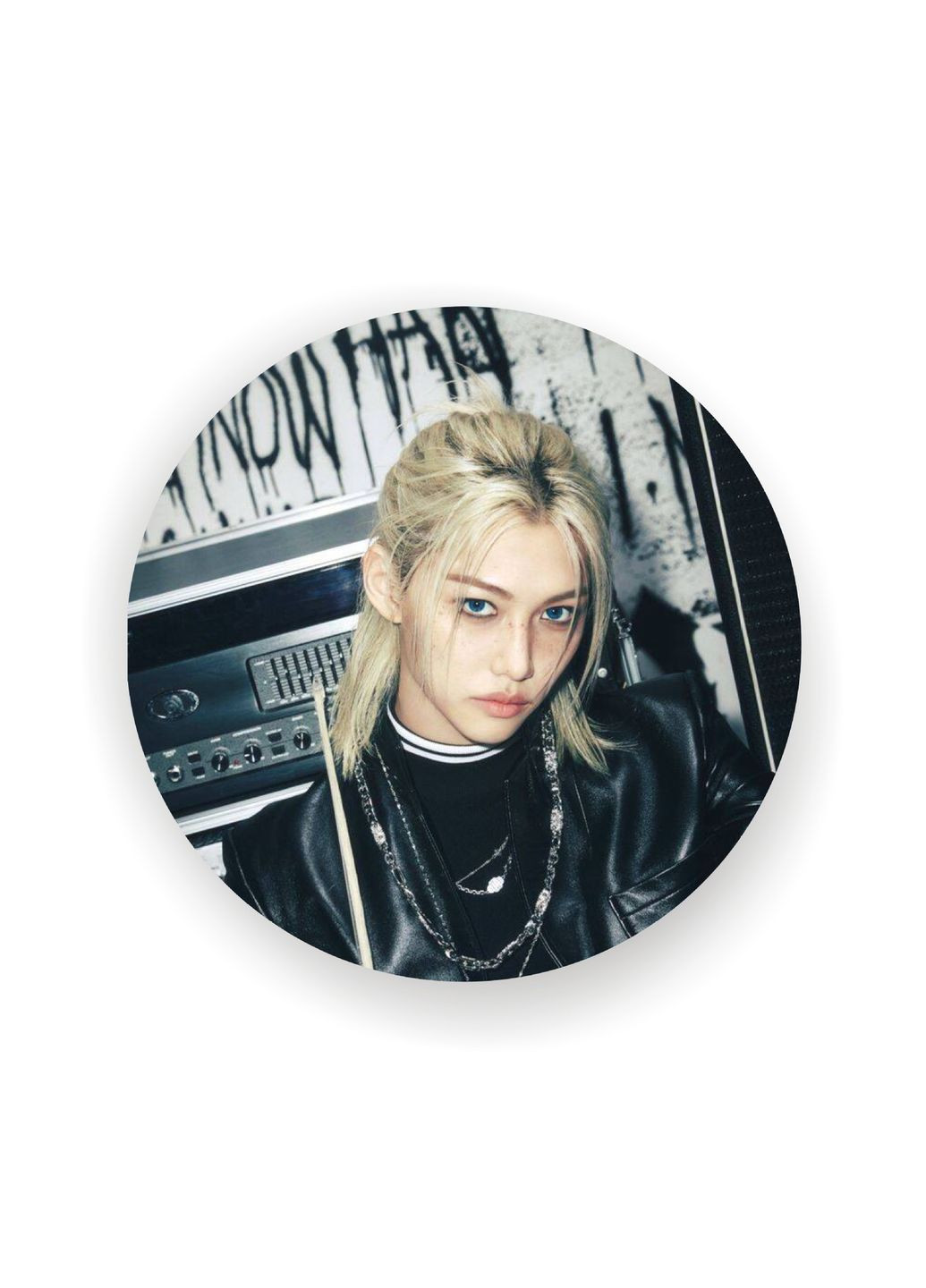 Значок кпоп акриловый Стрей кидс Феликс на шпильке 58 мм No Brand (327798239)