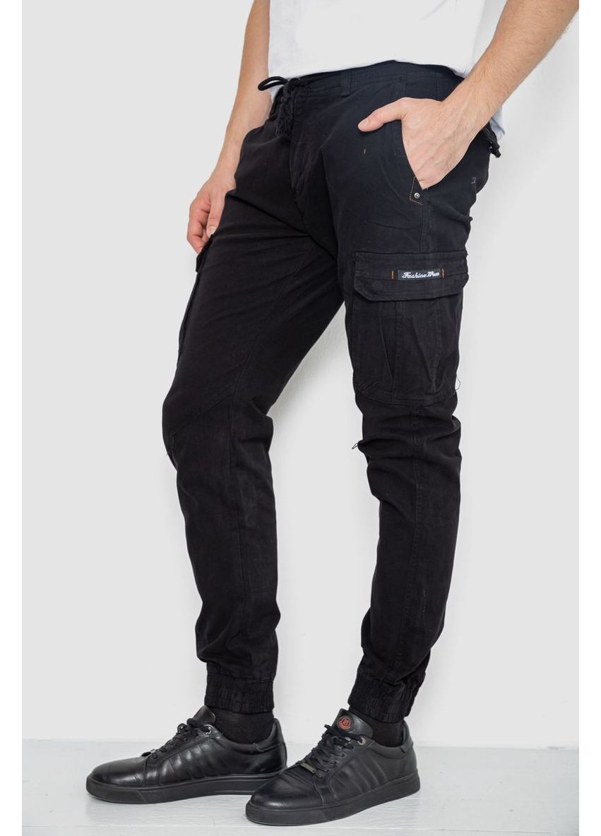 Брюки карго чоловічі на резинці, колір темно-сірий, 244R1643 Ager (315133418)