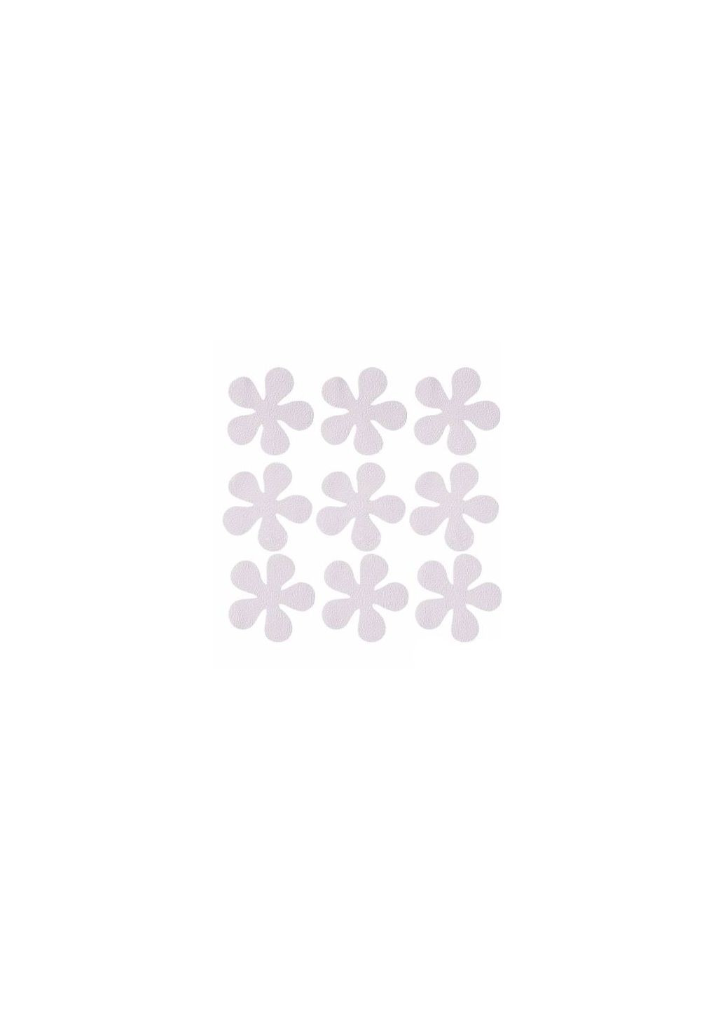 Нескользящие цветочки наклейки в ванную 9 шт розовые Miomare (280801056)