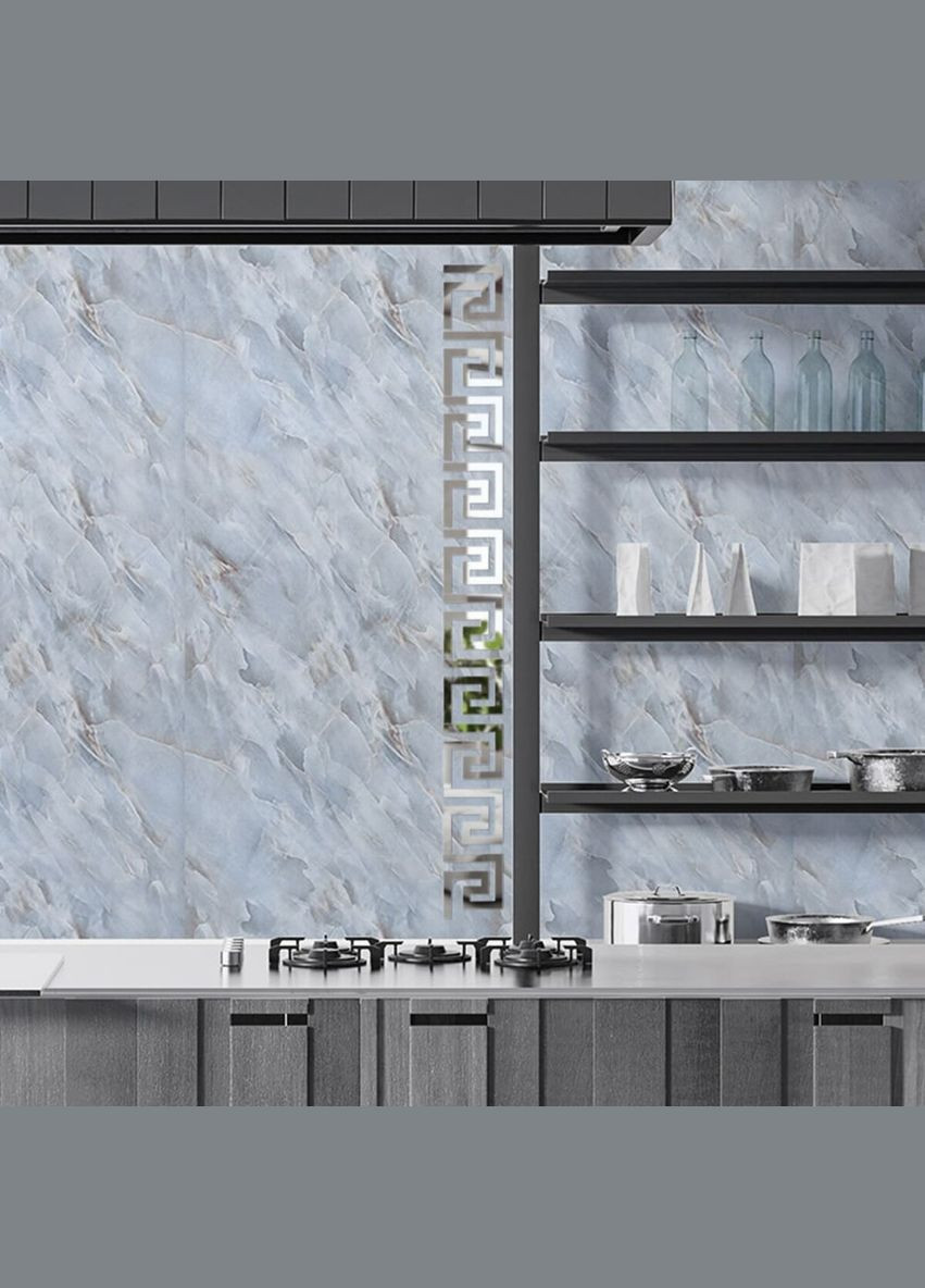 Дзеркальний декор акриловий самоклеючий срібло,10шт (D) SW-00002506 Sticker Wall (370441005)