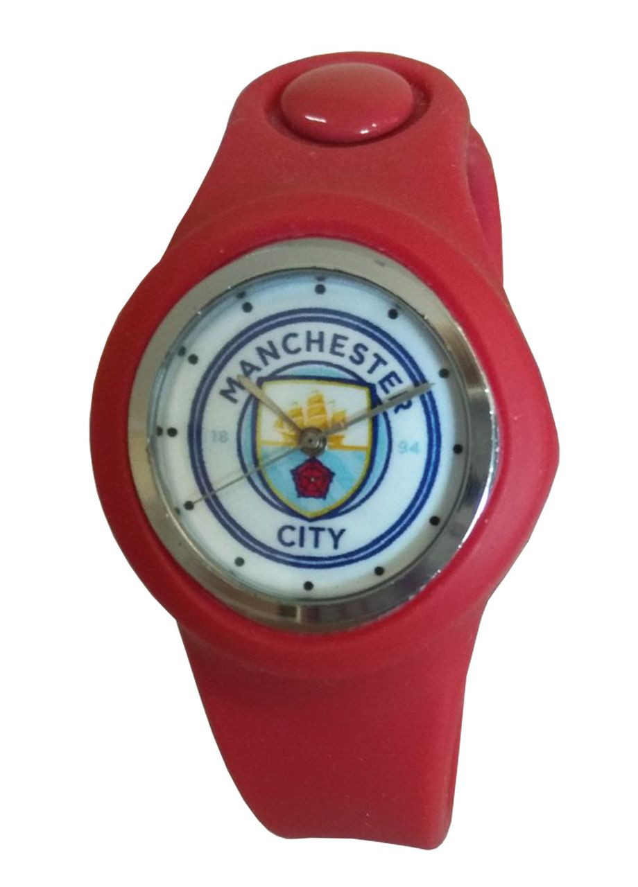 Дитячий наручний годинник для хлопчиків ФК Манчестер червоний, білий No Brand (366872810)