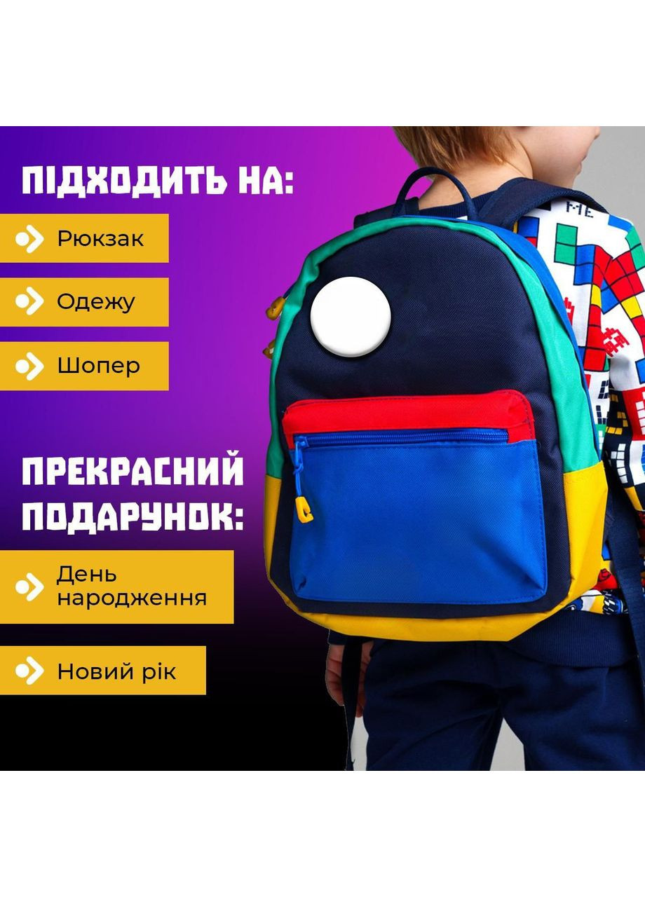 Значок Губка Боб Квадратні Штани Спанч Боб SpongeBob на шпильці на рюкзак 44 мм 1 шт Shantou (358929907)