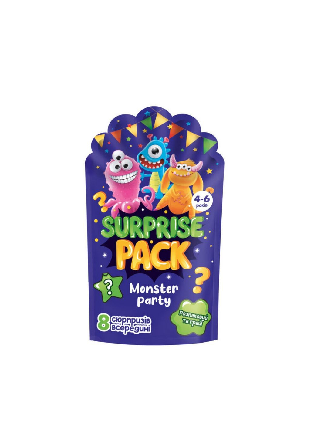 Набор сюрпризов Surprise pack "Monster party" Укр 34х17х8 см Vladi toys (289367127)