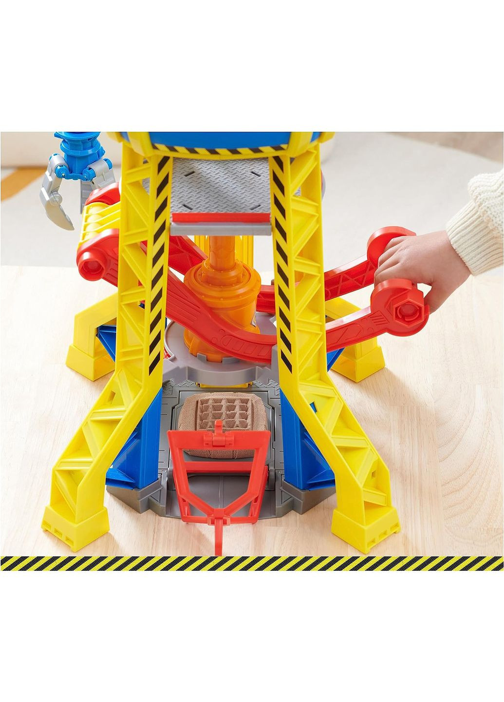 Ігровий набір Кремез і команда Підйомний кран-вежа Бухти будівельників Paw Patrol Rubble & Crew Bark Yard Crane Tower Spin Master (365251647)