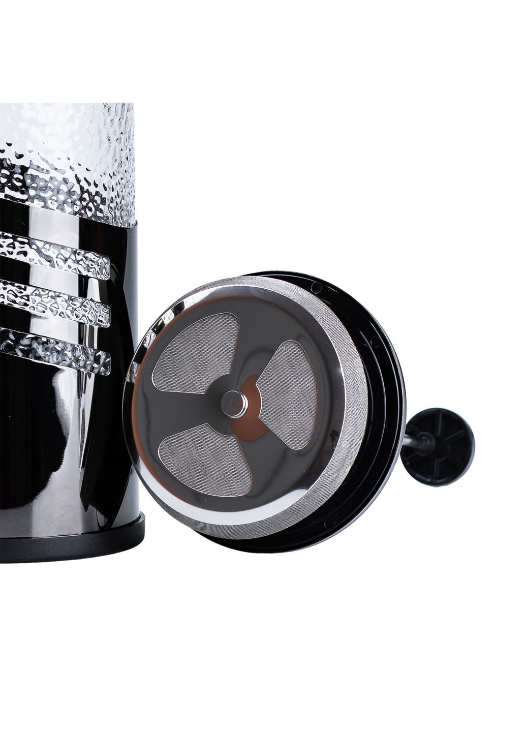 Френч-прес чайник скляний Haus Roland 1 літр з фільтром фактурний, TS Kitchen (358650151)