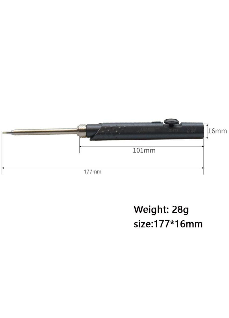 Паяльник портативный Saneryigo SH72 с регулировкой температуры 220-400 градусов, 65Вт, 12-24V, с жалом С4 No Brand (300577698)