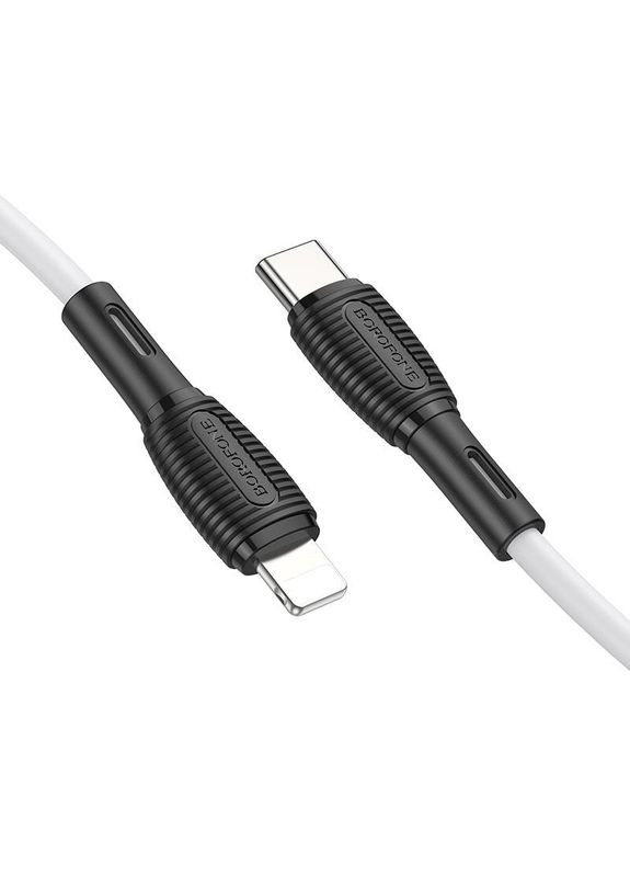 Кабель із швидкою зарядкою Type-C to Lightning Apple BX86 |1м/PD20W| Білий Borofone (337350431)