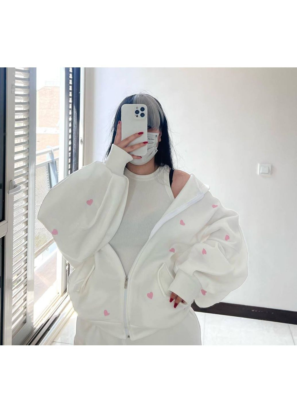 Женское худи на змейке FINO Mode (362137274)