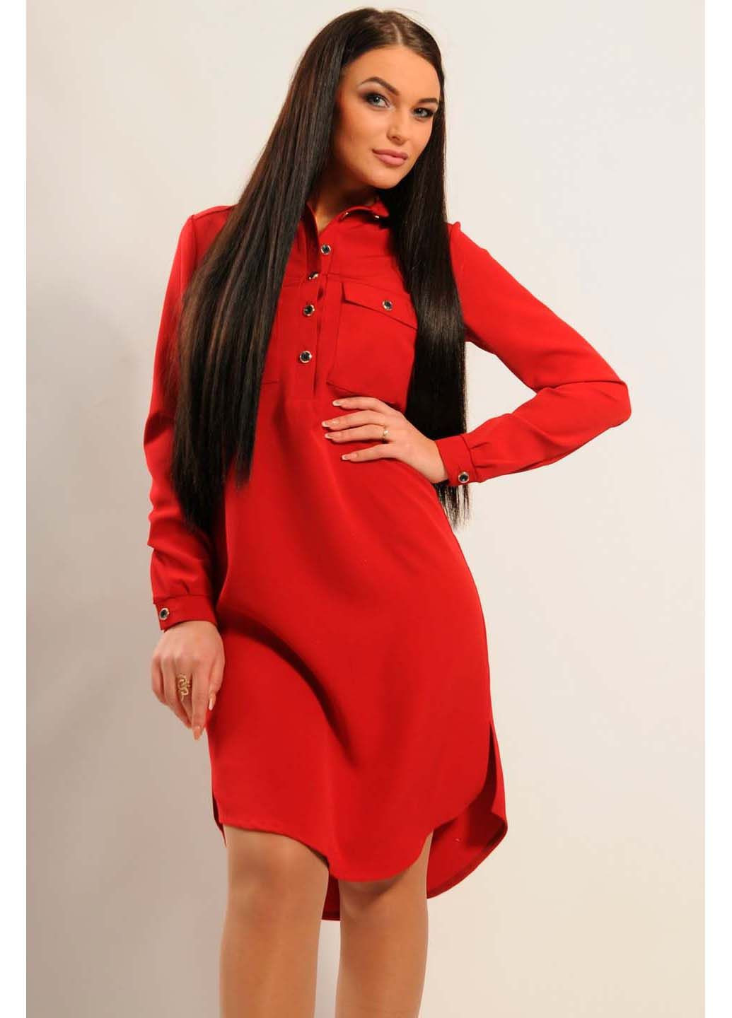 Вишневое повседневный платье Ри Мари