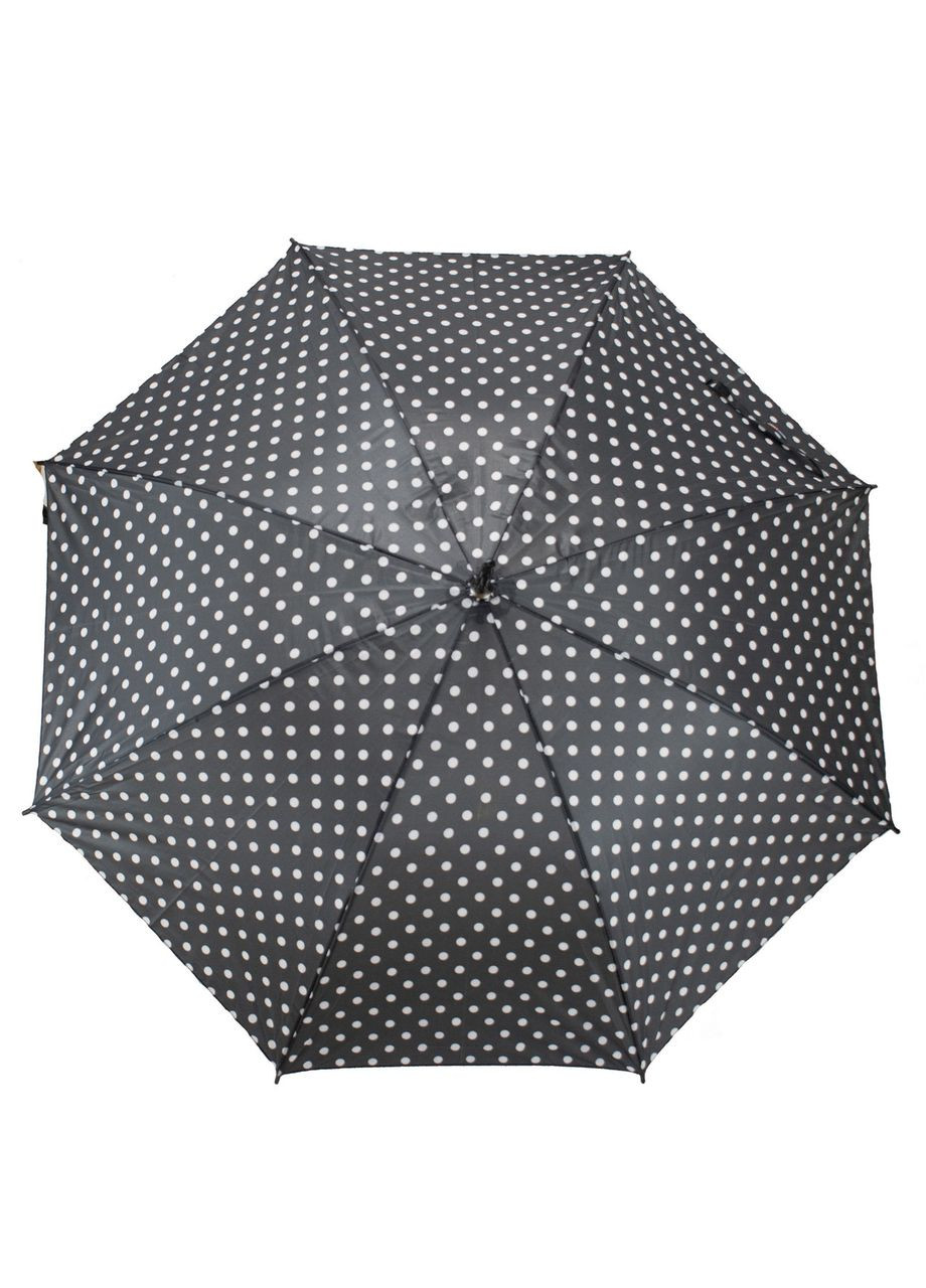 Чёрный зонтик black white dots (l2037-3) Semi Line (371738965)