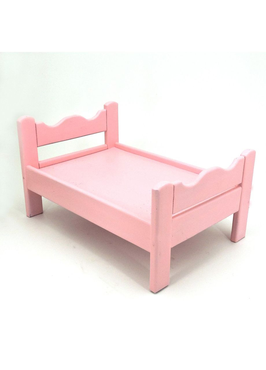 Кровать для кукол из дерева Ариэль барби (КРТ-000150) No Brand (328606008)