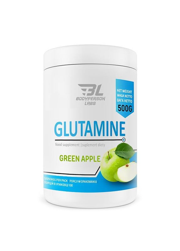 Глютамин для спортсменов 500 г яблоко поддержка иммунитета Bodyperson Labs (367956539)